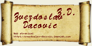 Zvezdoslav Dacović vizit kartica